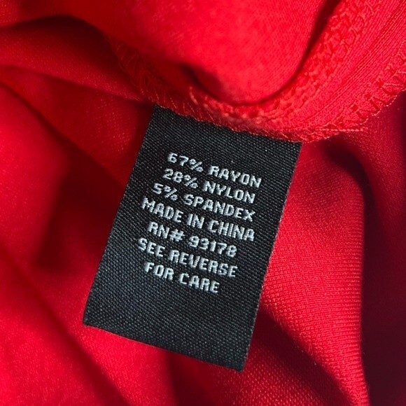 NWT Premise Studio Red Knit Midi Skirt Size 10 - Picture 6 of 15